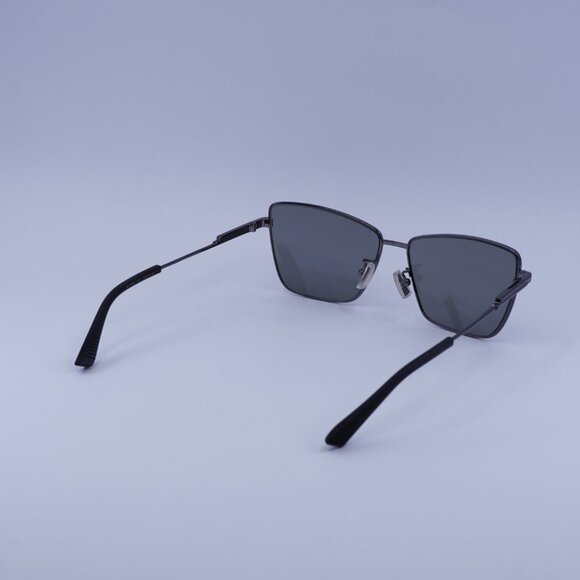 Bottega Veneta BV1195S 001 Sunglasses Ruthenium Square Frame, Grey Lenses - Picture 10 of 11